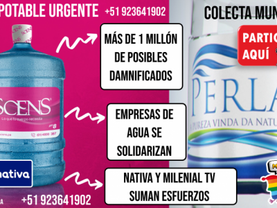 Agua para damnificados El Niño 2023